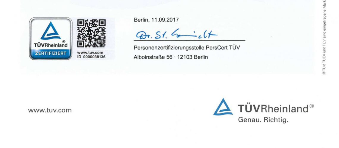 Sachkundiger für Immobilienbewertung mit TÜV-Rheinland geprüfter Qualifikation
